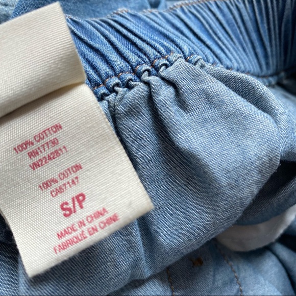 Mossimo 100% Cotton Blue Denim Button Mini Skirt S - Picture 7 of 13